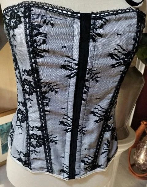 Corset maat 3XL grijs zwart met nieuwe string – photo 5